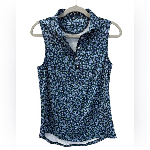 Bad Birdie Navy Floral Button Down Shirt - Picture 1 of 5